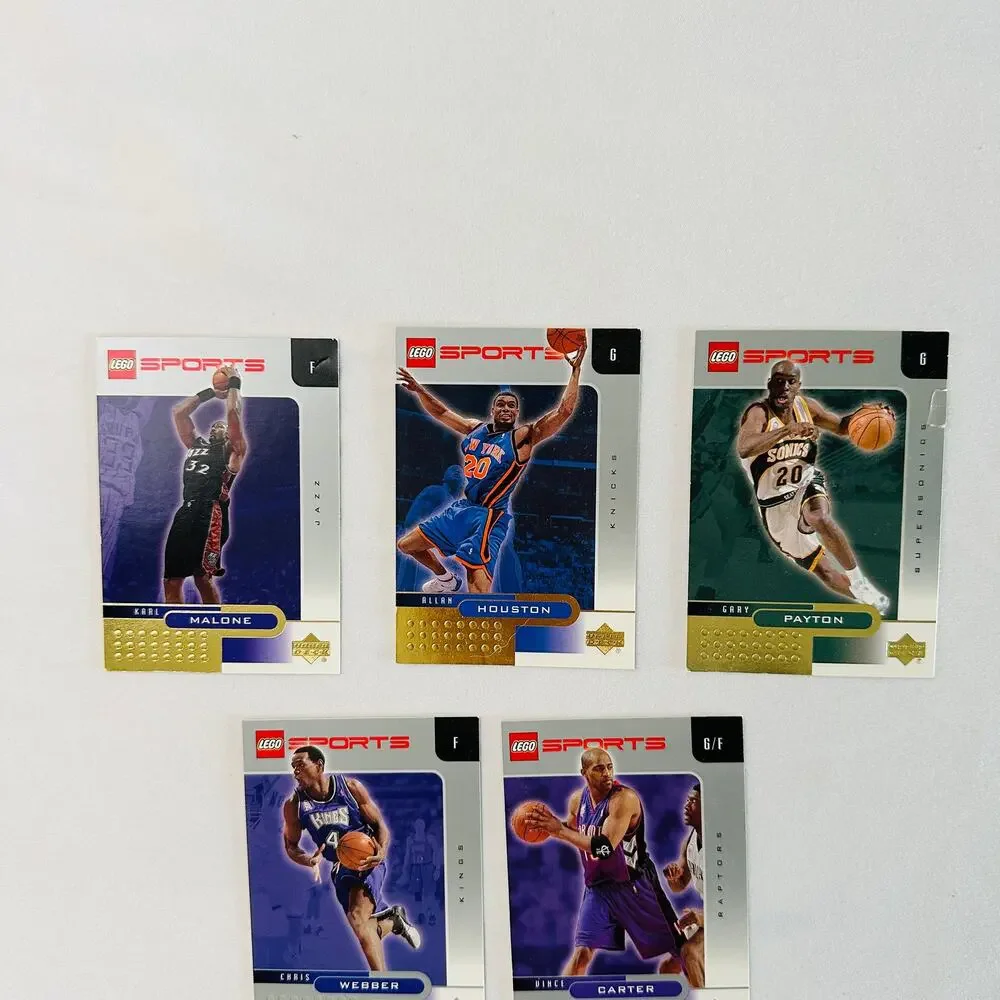 Vintage 2002 Lego Sports Upper Deck Bundle of 9 Basketball Cards